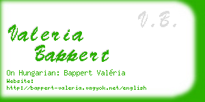 valeria bappert business card